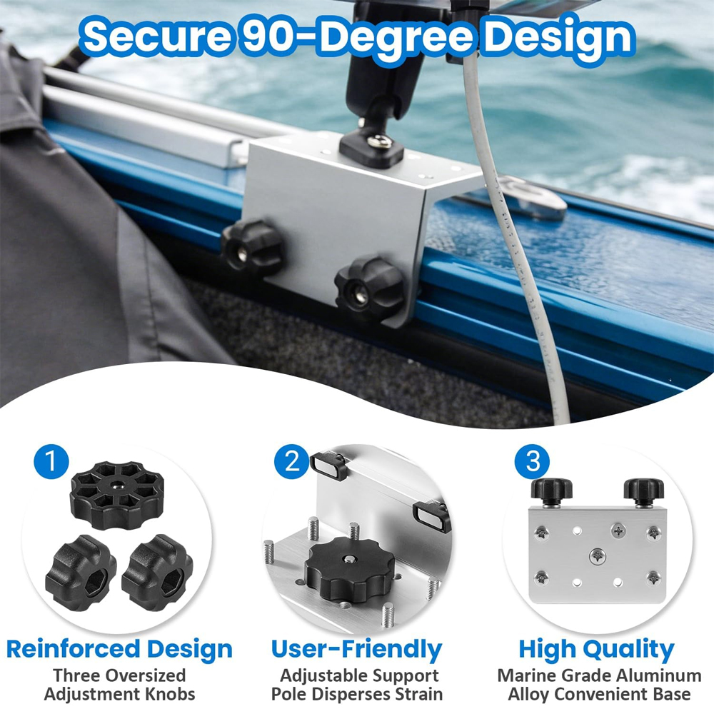 2er-Pack 90 °   Boots-Gunnell- – Fish Finder Mount Bewertung und Preis